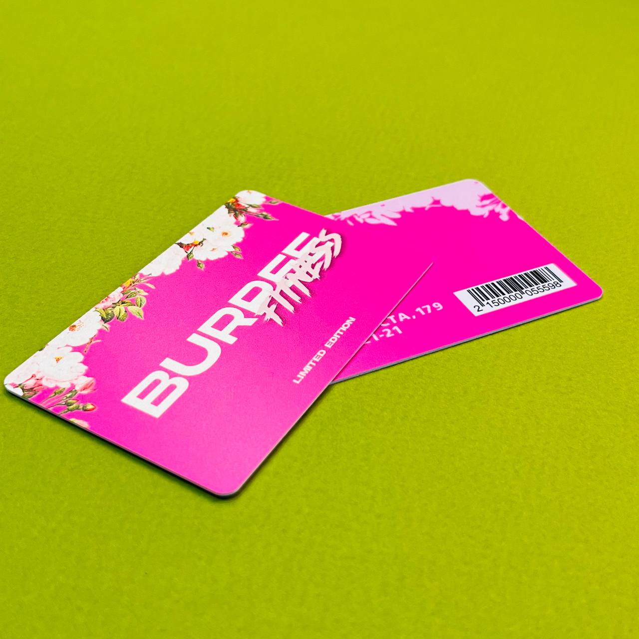 Абонемент в фитнес со штри-кодом